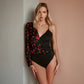 Bodysuit with lips print