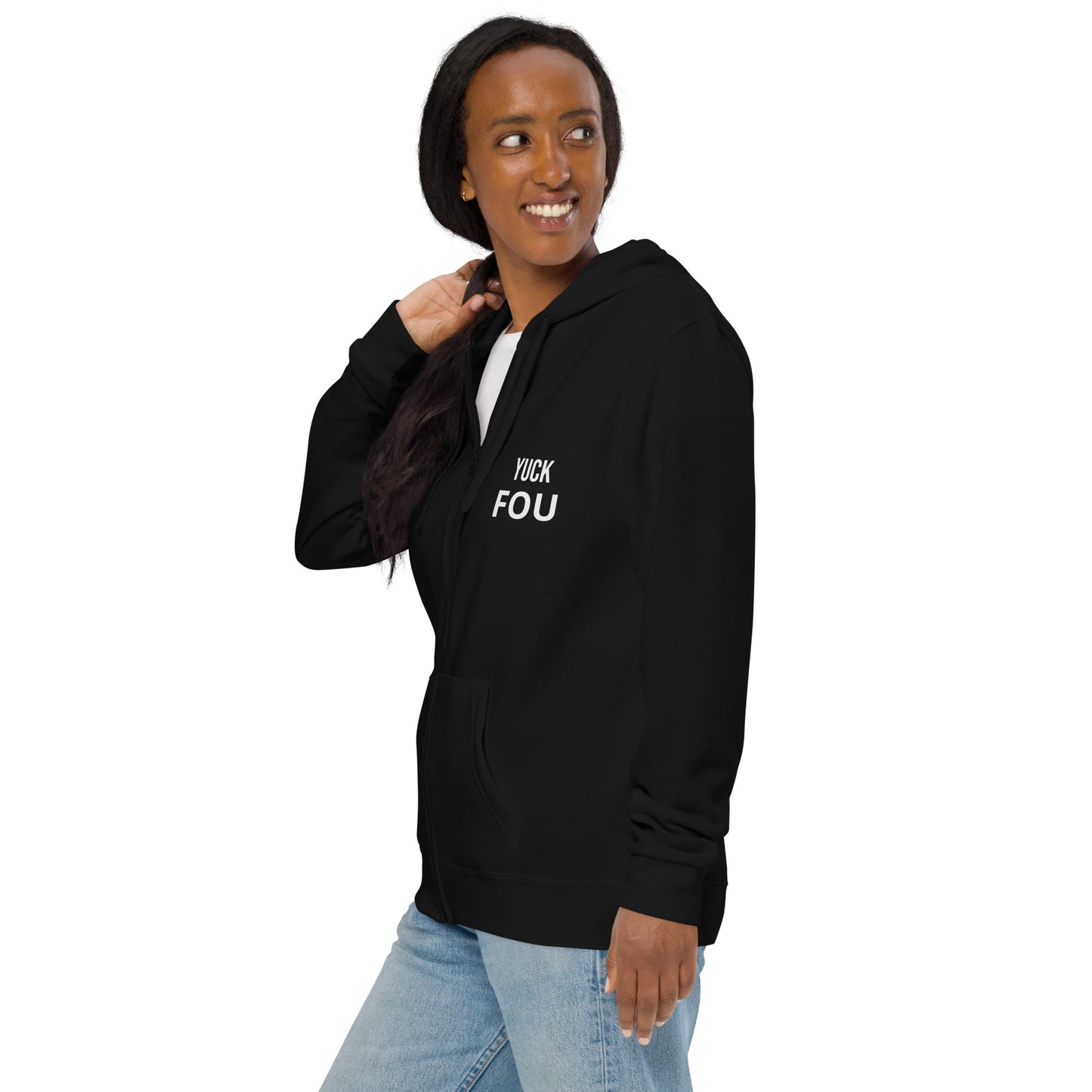 Unisex basic zip hoodie